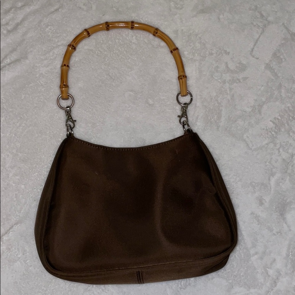 Vintage bamboo handle mini bag